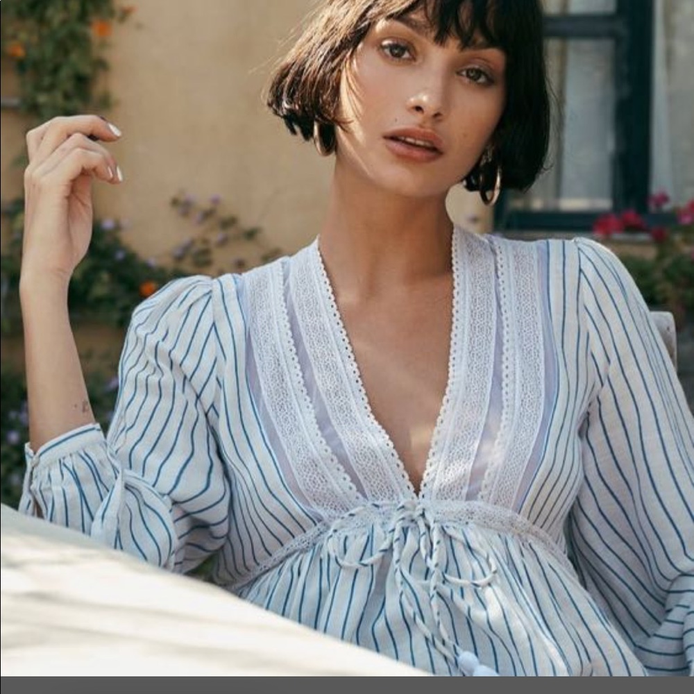 Freepeople Pinstripe Blouse